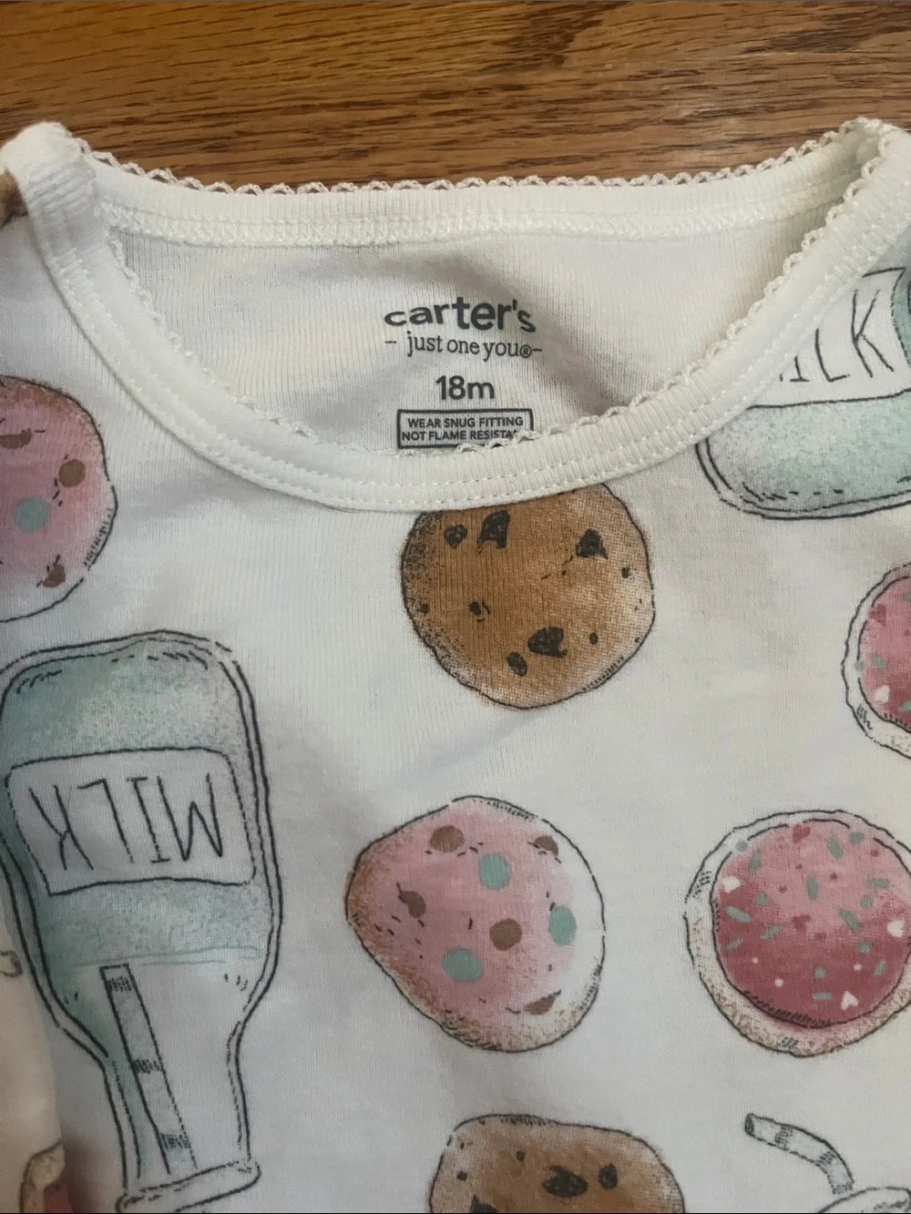 Carter's Pink & Cream Cow and Cookie 2-Pack Pajama Set